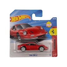 Hot Wheels Ferrari Dino 206 Gt Red Jjh56 Çok Renkli