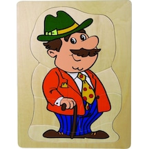 Ahşap Dede Katlı Evreler  Puzzle
