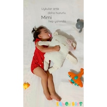 Çocuk Bebek Müslin Uyku Arkadaşı Mimi Ayıcık El Yapımı Büyük Yastık