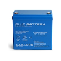 Blue Battery 12 V 55 Amper Bakımsız Kuru Akü Ups Aküsü