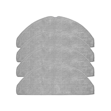 Synodicmonth Eufy L60 Robot Süpürge İçin 4'lü Yedek Parça Mop Bezi, Yıkanabilir Mikrofiber Mop Pedi Mop Bezi Aksesuarları