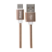 İ'think Gold Usb-a To Usb-c Spiral Kablo K24c - 5 Adet Tarı