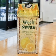 The Everything Store Yaz Aylarında Çift Katmanlı Kalınlaştırılmış Buzdolabı Soğutma Buz Kabı Saman Jel Bataklık Ezilmiş Buz Kabı 3zıhae Açık Sarı