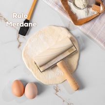 Porsima 2076 Ahşap Saplı Rulo Merdane - Oklava