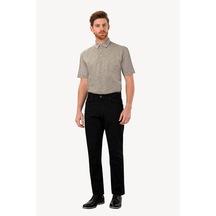 Erkek Siyah Slim Fit Kanvas Pantolon