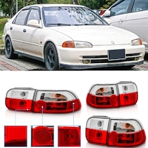Honda Civic 1992-1995 Sedan 4.kapı Kırmızı Beyaz Stop Lambası