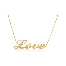 Sarepirlanta 14 Ayar Altın Love Kolye