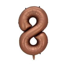 8 Rakam Karamel Folyo Balon 34 İnç 76-82 Cm Karamel