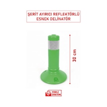 22039 Şerit Ayırıcı Esnek Delinatör 30 Cm Kompakt Boyutlu Ve Reflektörlü Trafik Ürünü