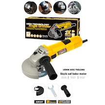 Assur ASR347 850 W 125 MM Avuç Taşlama Spiral Sarı
