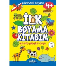 Çıkartmalı İlk Boyama Kitabım 4+ Yaş-1 - Ihzz-833143