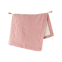 Andywawa Triko Bebek Battaniye 95X85 Cm Ac23471 Pembe