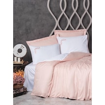 Çift Kişilik Elit Saten Nev Takımı Melinda Pembe Renkli