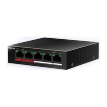 Hılook Ns-0105p-35 B , 4 Port, Megabit, Poe 35w, 1 Port Megabit Uplink, Long Range 250metre, Yönetilemez, Masaüstü Switch