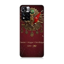 Xiaomi Redmi Note 11 Pro Uyumlu Osmanlı Nişanı 1299- Desenli Silikon Kılıf