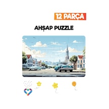 Ahşap Çocuk Puzzle 12 Parça-40