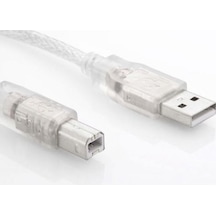 S-Link Sl-U2015 1.5M Lüks Şeffaf Usb2.0 Yazici Kablo