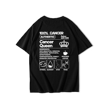 Brz Collectıon Brz Collection Unisex Oversize Cancer T-shirt Siyah
