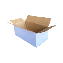 Beyaz Tek Oluklu Koli / Ebat: 40x20x15 cm (100 adet)