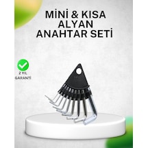 9 Parça Alyan Anahtar Seti Isıl İşlem Görmüş Dayanıklı Çelik 18654823