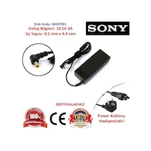 Sony Uyumlu Vaio Vpceb25Fx/Wı Adaptör 19.5V 2A 40W