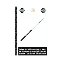 Delux Serisi Zargana Avı Aktif Av Seyahat Oltası Kali Kunnan Gratta Teleskopik Olta Kamşı 175cm/5-25gr