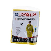Pvc Lüks Yağmurluk Sarı Cepli Sırttan Havalandırmalı 260gr-mk5120