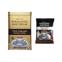 Nuri Toplar 300 Gr Metal Kutuda Türk Kahvesi + 100 Gr Damla Sakızlı Kahve