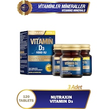 Vitals D3 Vitamini 1000uı 25mcg Içeren Takviye Edici Gıda 120 Tablet 3 Adet