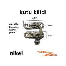 Kutu Kilidi 4 Adet Nikel Sandık Kilidi Hobi Kilit Emniyet Kilidi