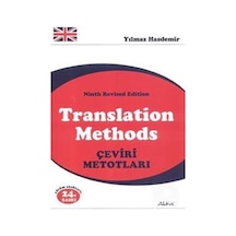 Translation Methods - Çeviri Metotları - Y. Hasdemir - Alfa Yayıncılık