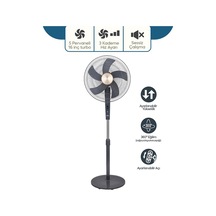 Sf-6788 Ayaklı Vantilatör, 3 Kademeli - 40 Cm 16 İnç Çap, 75w Yüksek Performanslı Alüminyum Motor, Ayarlanabilir Yükseklik Ve Geniş Açı Salınım, Güçlendirilmiş Dengeli Haç Ayak