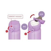 Thermos Jnl-350 Ultralight Mug 0.35 Lt Lavanta Rengi Termos 198475 Açık Beyaz