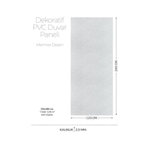 120 Cm X 280 Cm Duvar Paneli,salon,duvar,tv Ünitesi-açık Gri Mermer Desen Mt209-120x280