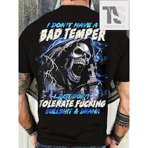 Tarzsokak Erkek Tavuk Ve Lolipop Yazılı Baskılı T-shirt Siyah
