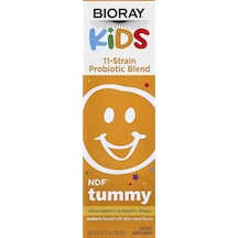 Bioray Kids Ndf Tummy 11-strain Children's Probiotics Blend Raspberry 2 Fl Oz 60 Ml