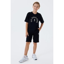 U.S. Polo Assn. U.s. Polo Assn Erkek Çocuk Bermuda 2'li Takım Siyah-2627