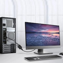 Vga To Hdmı Çevirici Adaptör 3.5 Mm Ses Girişli Hdmı Çıkışı Vga Ya Dönüştürmez