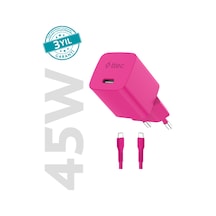 Ttec Smartcharger Gan 45w Avs Pd Seyahat Hızlı Şarj Aleti + Usb-c - Usb-c 3a 120 Cm Kablo Neon 40809782
