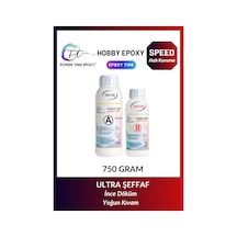 750 Gram Hobi Epoksi Speed/ Hızlı Kuruma/ Şeffaf Epoksi Reçine Ince Döküm