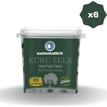 Zeytin 381-410 3xs Yağlı Salamura Pet 400 Gr - 6 Adet