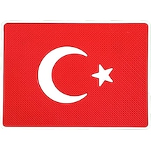 Türk Bayraklı Torpido Üstü Kaydırmaz Ped Telefon Tutucu