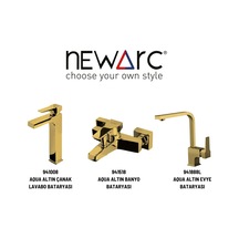Newarc Aqua 941008 + 941518 + 941888L Batarya Set Altın