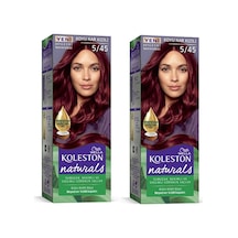 Hubrendy Tedarik Naturals Saç Boyası Koyu Nar Kızılı 5/45 2x Paket