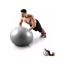 Pilates Topu Gri- Pompa Hediyeli 65 Cm