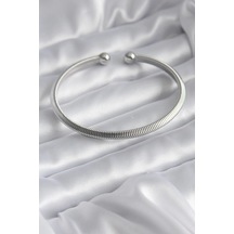 316l Çelik Gümüş Renk Kadın Bileklik