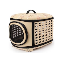 Cbtx Eva Taşınabilir Katlanır Pet Tote Evcil Hayvan Taşıma Çantası Bej