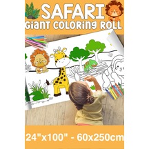 Melolisa Unicorn Dev Boy Boyama Kağıdı - Kids Coloring Roll - Jumbo Painting Paper Roll For Kids
