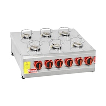 Himaksan  Endüstriyel Lpg Tüplü 6 Ocaklı Künefe Ocağı Makinesi