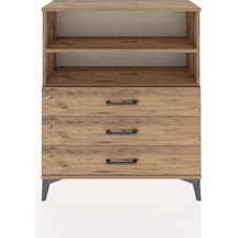 Arges Şifonyer 2 Raflı 3 Çekmeceli 88x30x106 Çam-çam Çam